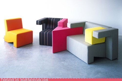 To Gather Tetris-Inspired Furniture