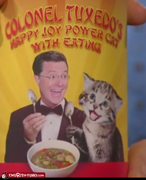 Engrish Funny: Stephen Colbert Breaks into the Engrish Food Business