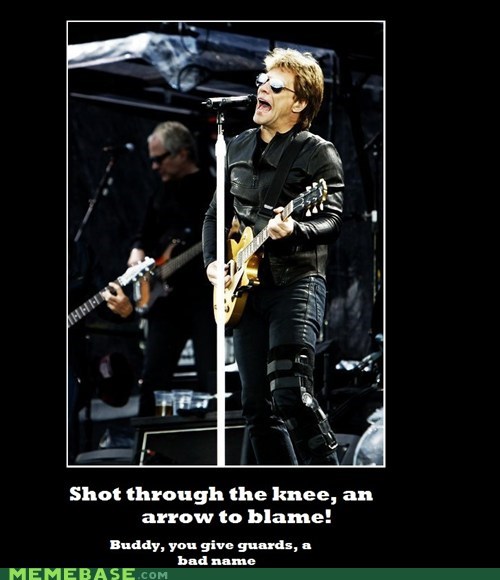 Better knee than the heart!