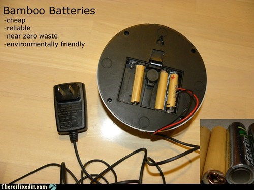 Bamboo "Batteries"