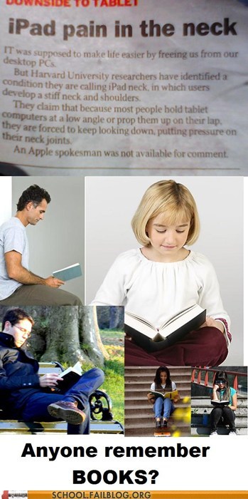 Textbooks Do It And Nobody Cares, iPads Do It And It's News