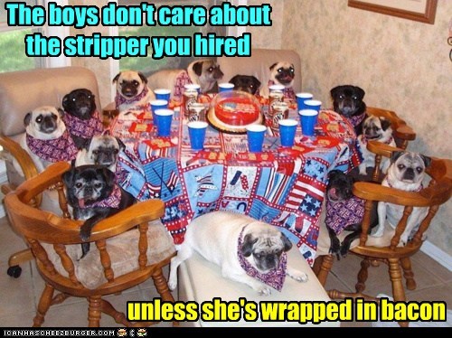 The boys don't care about the stripper you hired