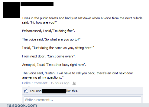 Toilet Talk FAIL