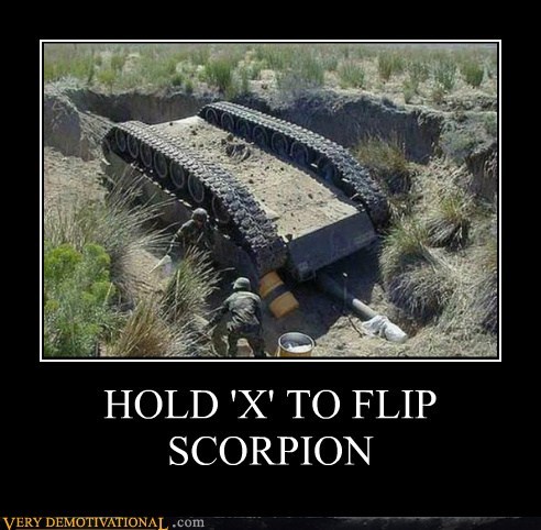 Classic: HOLD 'X' TO FLIP SCORPION
