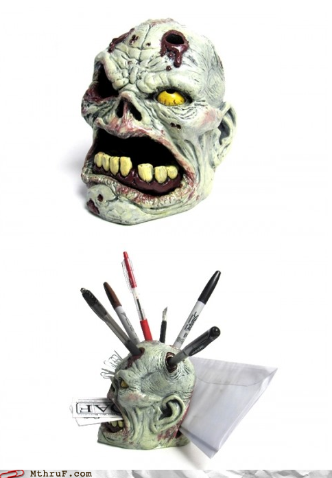 Office Swag: It want's your brains AND your pencils