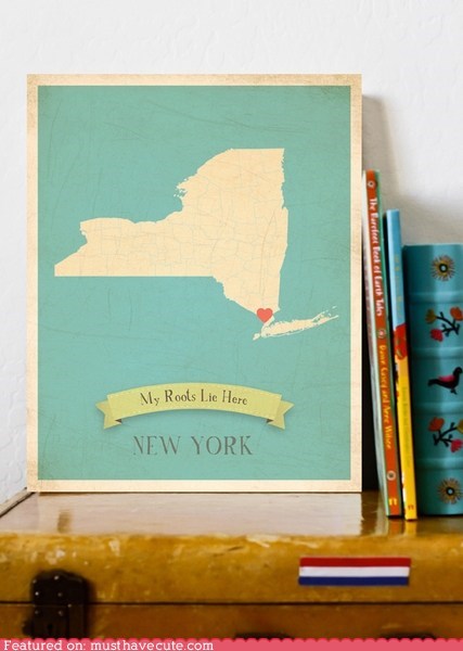 My Roots State Map Prints