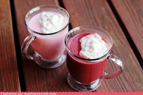 Epicute: Red Velvet and Pink Hot Chocolate