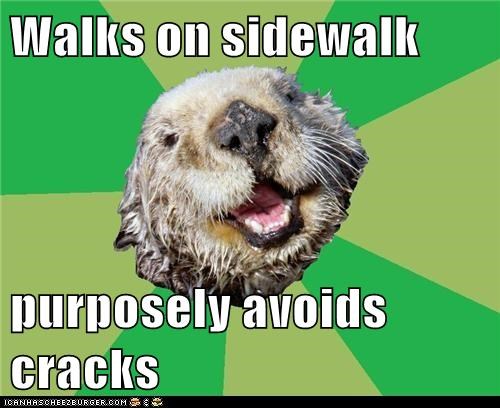 Animal Memes: OCD Otter - He Just Loves His Mom