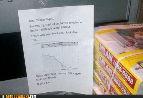 Autocowrecks: An Open Letter to the Yellow Pages