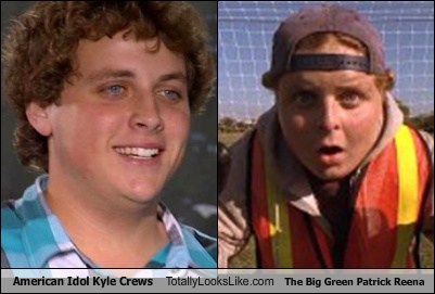 American Idol Kyle Crews Totally Looks Like The Big Green Patrick Reena