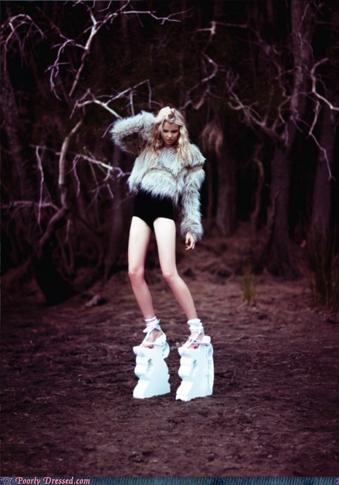 "I Must Have Been Higher Than These Shoes When I Bought Them," She Thinks to Herself