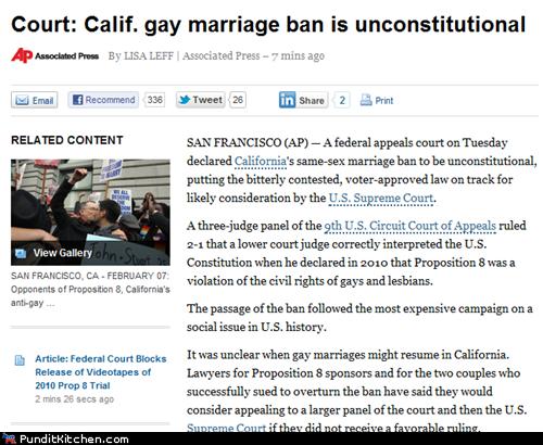 Prop 8 Ruled Unconstitutional
