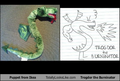 Puppet from Ikea Totally Looks Like Trogdor the Burninator