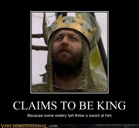 CLAIMS TO BE KING