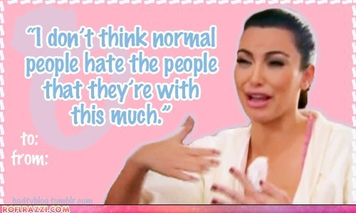 Kim Kardashian Valentine's Day Card