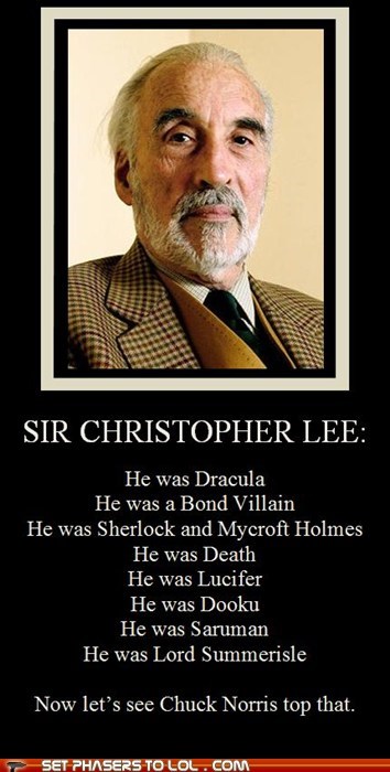 Sir Christopher Lee