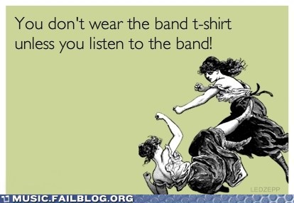 Rules of Band Shirts