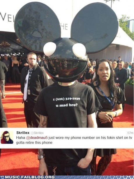 Deadmau5 Achieves Maximum Trolling at the 2012 Grammys