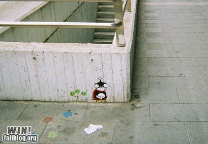 Futurama Street Art WIN