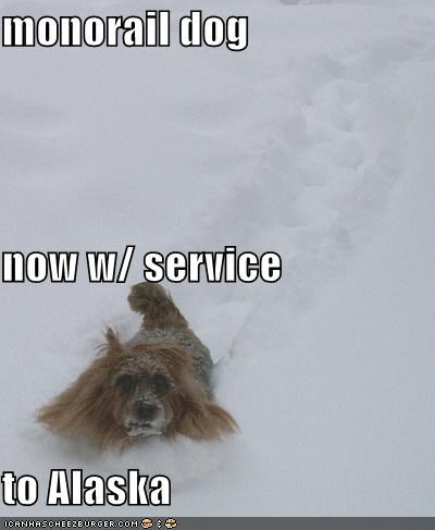 monorail dog now w/ service to Alaska