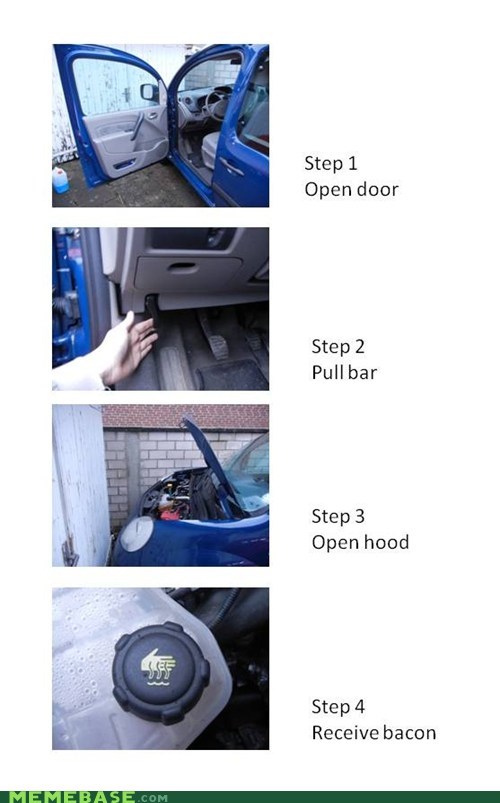How to Find Bacon in a Car