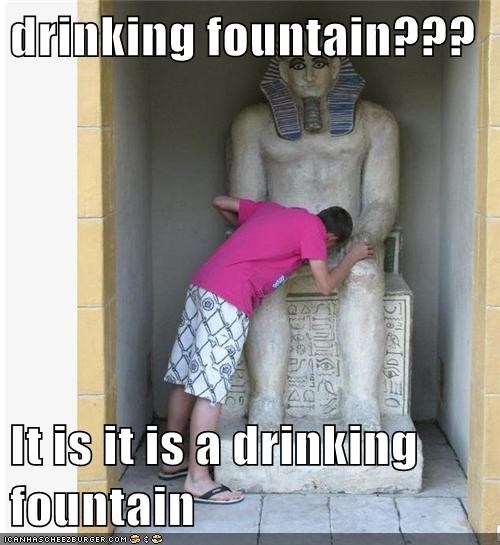 drinking fountain???  It is it is a drinking fountain