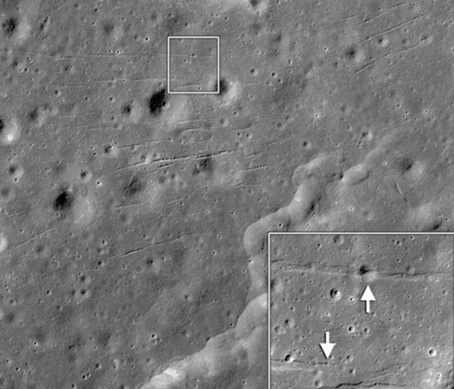Tectonic Activity on the Moon of the Day