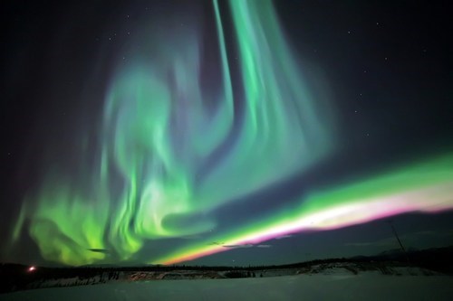 Aurora over Whitehorse, Yukon, Canada
