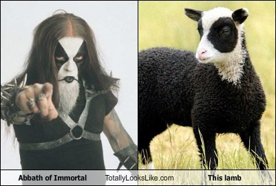 Abbath of Immortal Totally Looks Like This Lamb