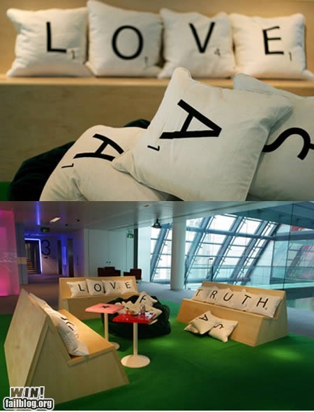 Scrabble Pillows WIN
