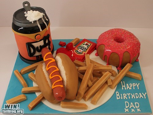 Simpsons Cake WIN