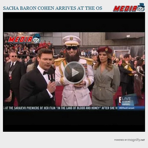 Oscars: Sacha Baron Cohen Is The Dick-tator