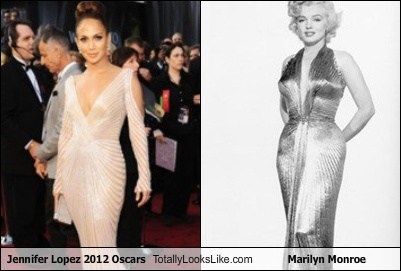 Jennifer Lopez 2012 Oscars Totally Looks Like Marilyn Monroe