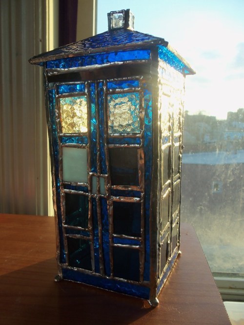 Stained Glass TARDIS of the Day