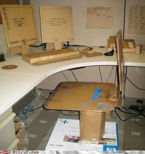 Cardboard Office Gets A New Ergonomic Chair!