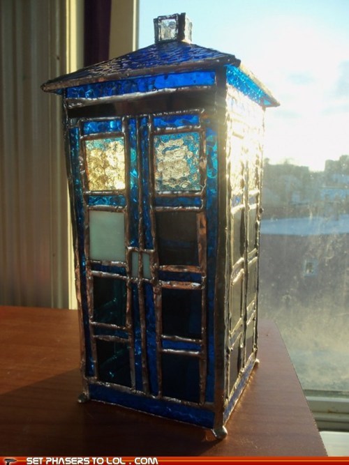 Stained Glass TARDIS