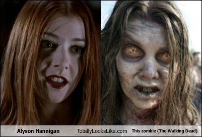 Alyson Hannigan Totally Looks Like This zombie (The Walking Dead)