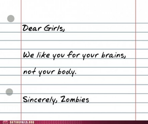 Zombies Just GET It, You Know?