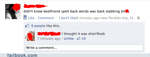 Failbook: It's Definitely Dneirftseb