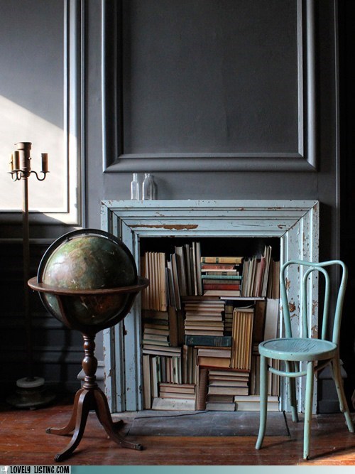 Your Daily Bookcase: Fireplace, Schmireplace