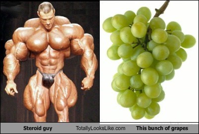 Steroid Guy Totally Looks Like This Bunch of Grapes
