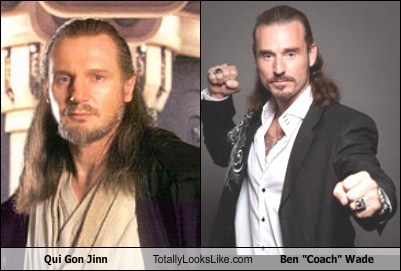Qui Gon Jinn (Liam Neeson) Totally Looks Like Ben "Coach" Wade