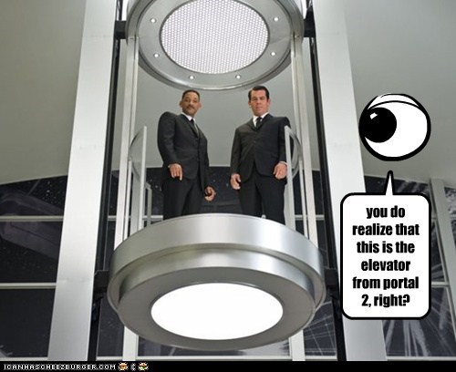 you do realize that this is the elevator from portal 2, right?