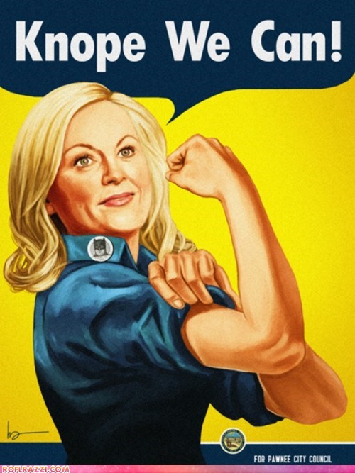 Leslie Knope as Rosie The Riveter