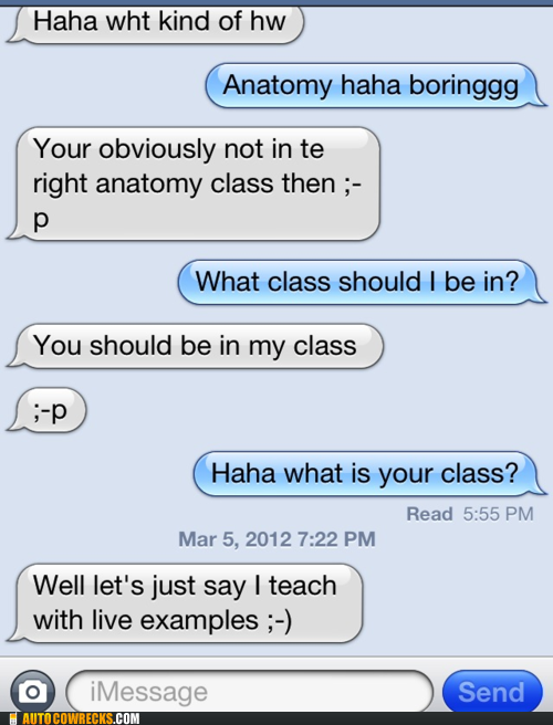 He Must Think He's Pretty... HUMERUS. DURHURHUR.