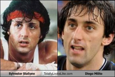 Sylvester Stallone Totally Looks Like Diego Milito