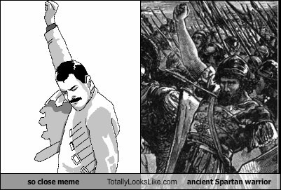 Success Meme (Freddie Mercury) Totally Looks Like Ancient Spartan Warrior