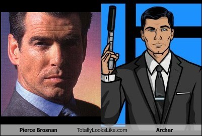 Pierce Brosnan Totally Looks Like Archer