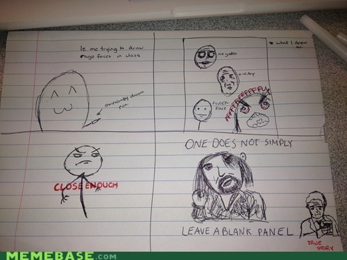 One Does Not Simply Draw Rage Comics IRL