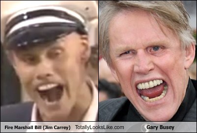 Fire Marshall Bill (Jim Carrey) Totally Looks Like Gary Busey